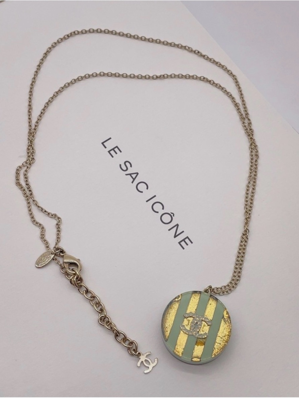 Authentic CHANEL Border Coco Necklace 13C 🌟 - Picture 4 of 15